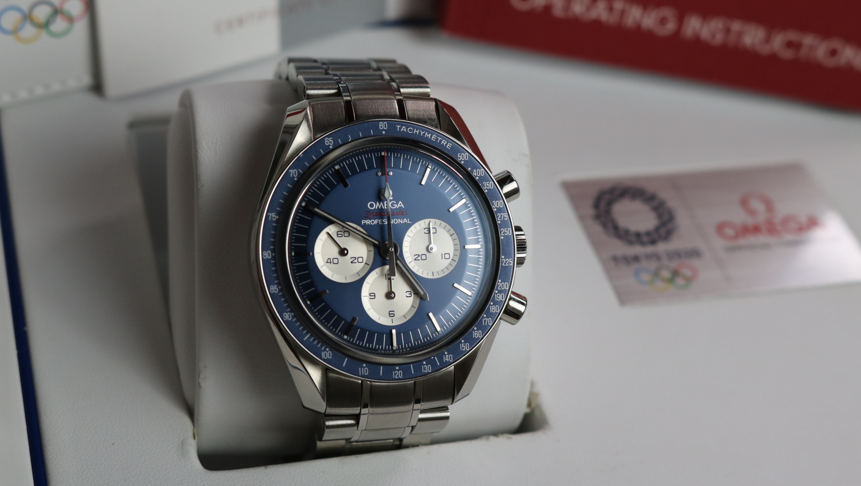 Omega Tokyo Moonnwatch Azul Aço