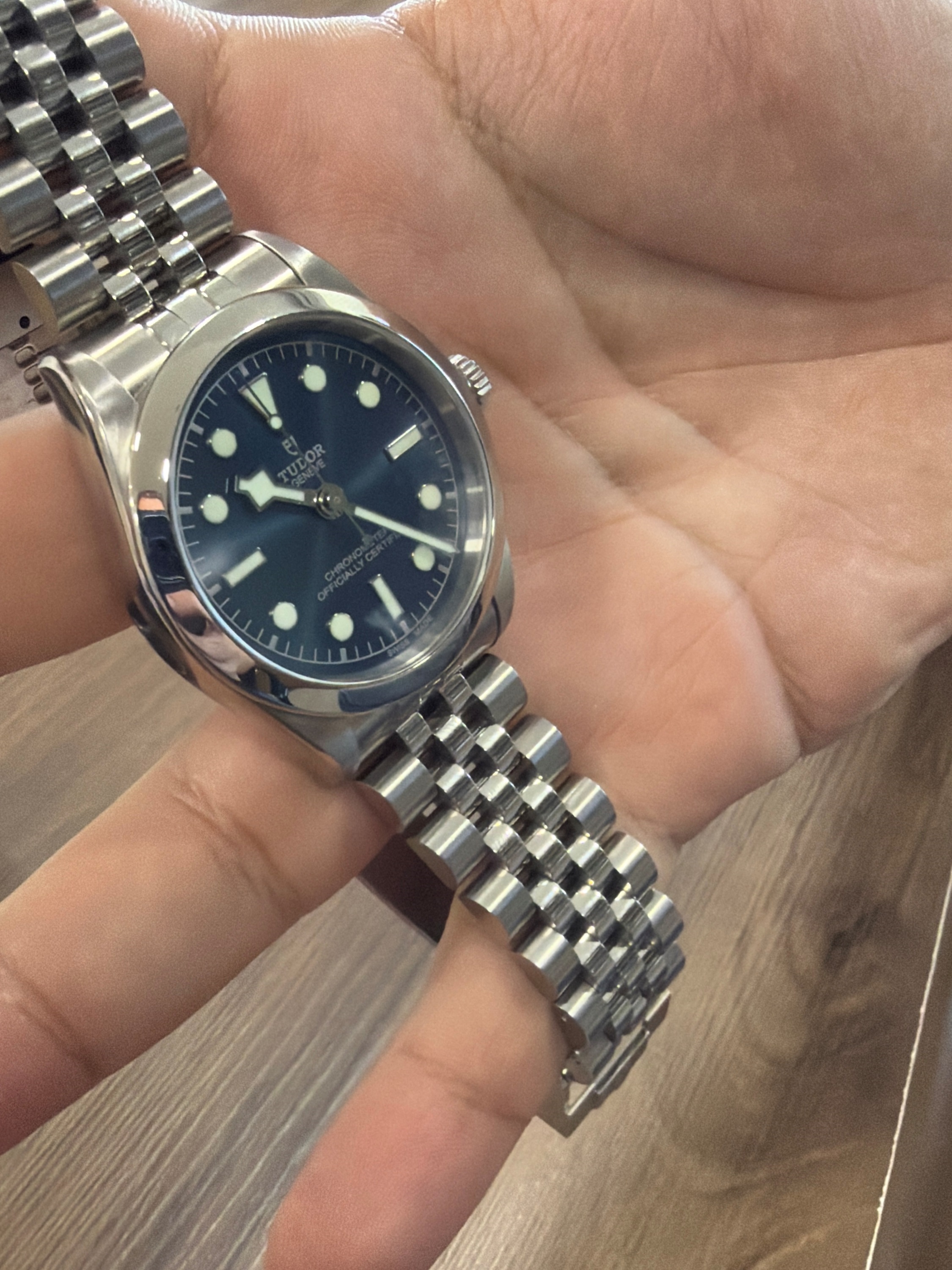 Tudor azul 36mm jubilee 